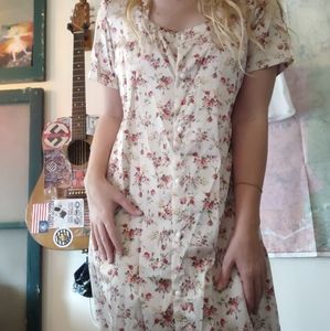 Ankle length floral maxi dress!